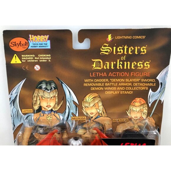 Sisters of Darkness Letha Action Figure 1998 Skybolt Vintage Lightning Comics - Picture 3 of 7